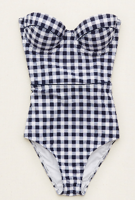 aerie one piece gingham